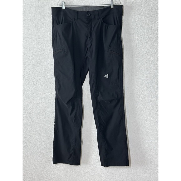 Eddie Bauer First Ascent Pants Mens 38 X 34 Black Outdoor Hiking Pockets - Picture 1 of 9